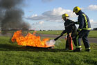Co2 fire extinguisher practice